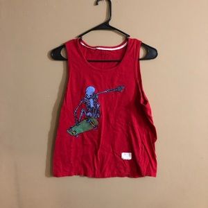 Adam Levine red tank